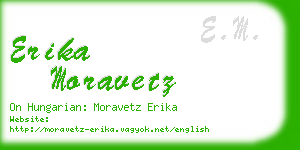 erika moravetz business card